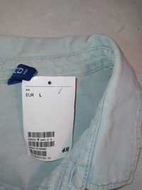 Koszula męska  H&M cienki jeans L
