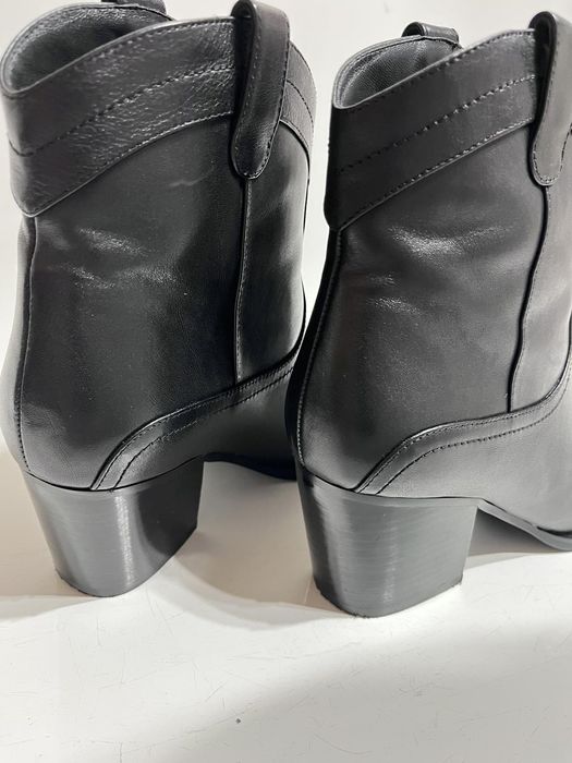 Жіночі чорні шкіряні ковбойки Agnetha PRPY 39 PRFLT0134W