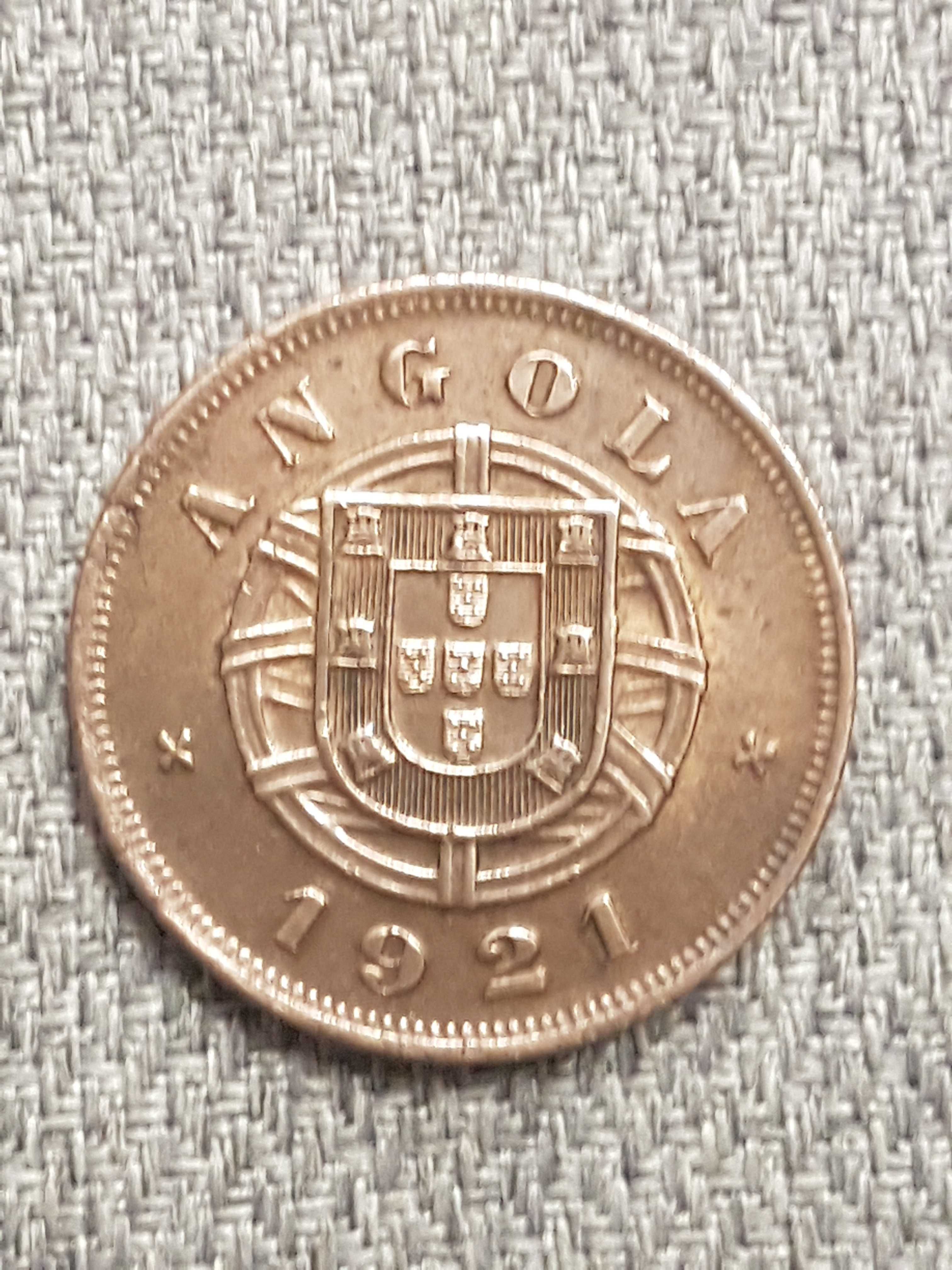Moeda 5 Centavos Angola 1921