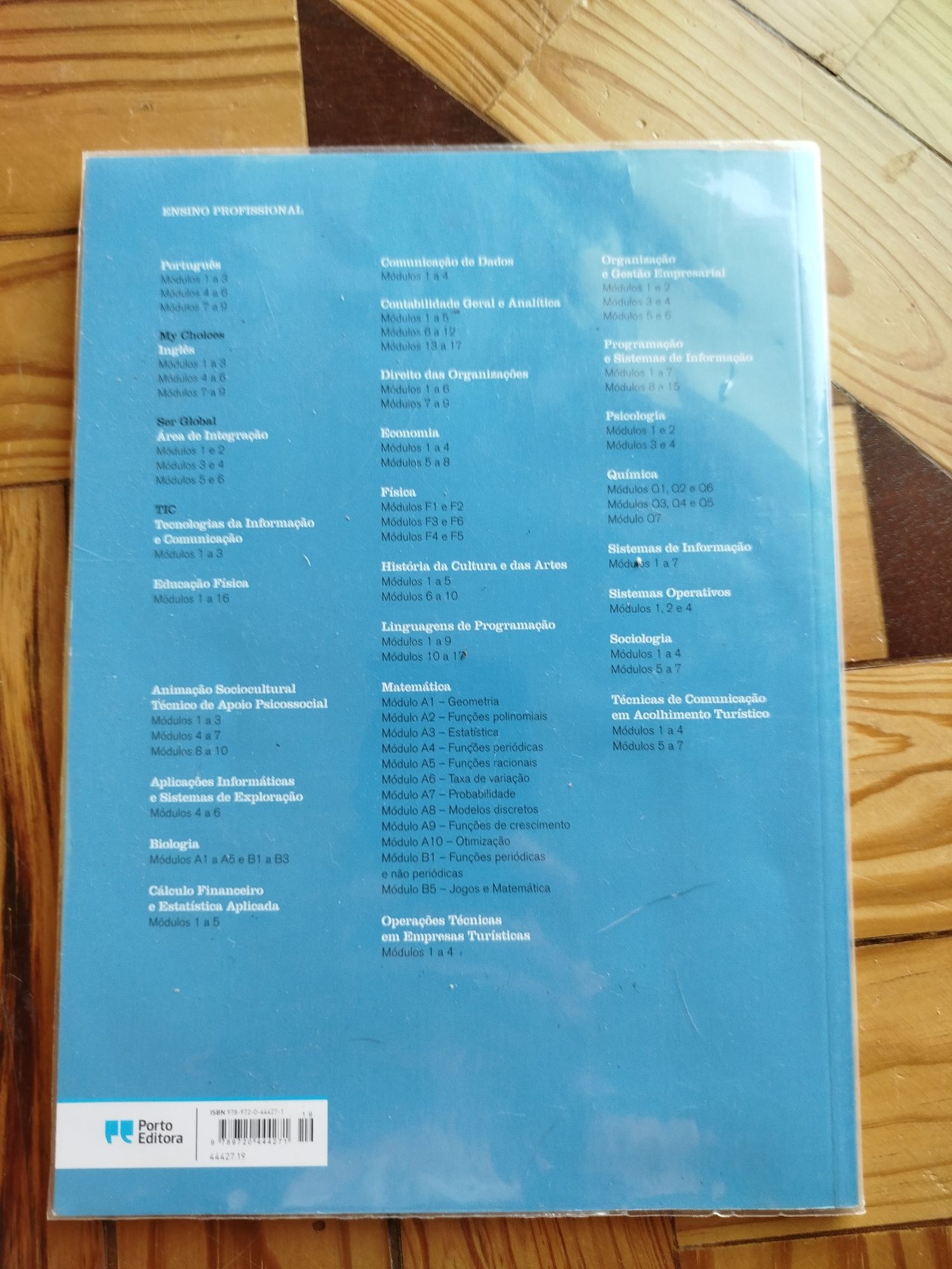 Manual Matemática A7, Curso Profissional