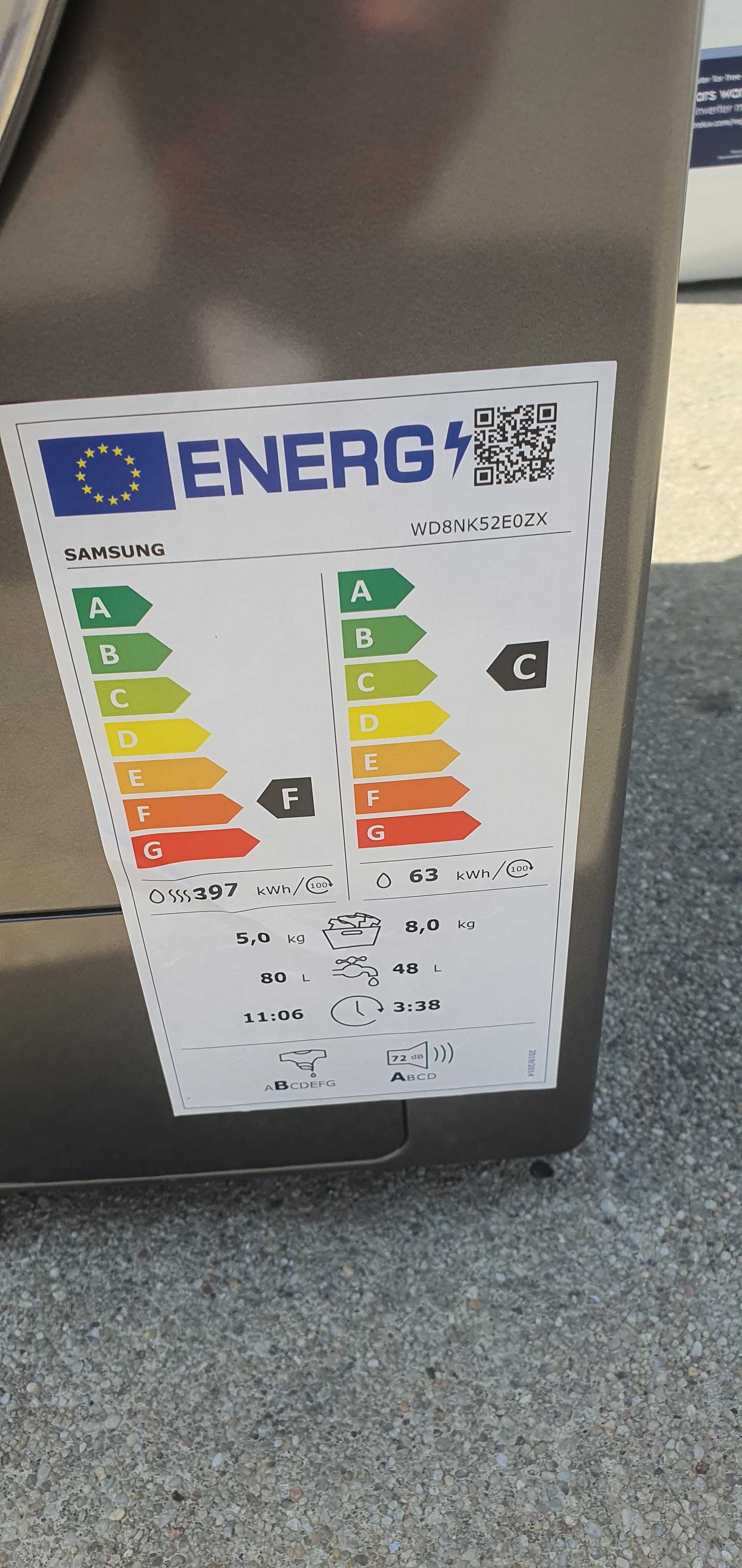 JANKI, ul. WSPÓLNA 6 Pralko-suszarka Samsung WD8NK52E0ZX