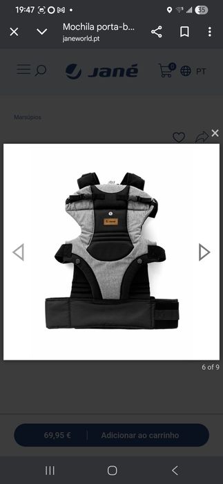 Mochila porta-bebé - marsúpio