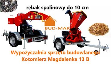 Wynajmę rębak do gałęzi, rozdrabniacz do 10 cm walcowy tarczowy