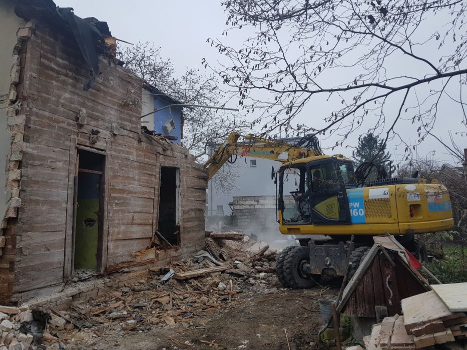 Rozbiórka, rozbiórki wyburzenia domów, budynków