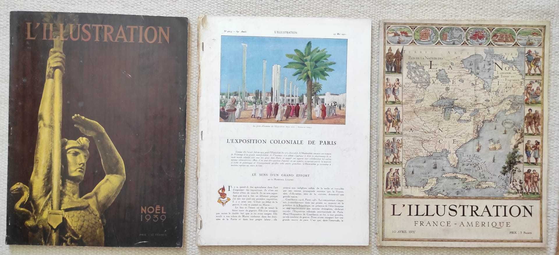 Revista L’Illustration, diversas edições entre 1908 e 1947