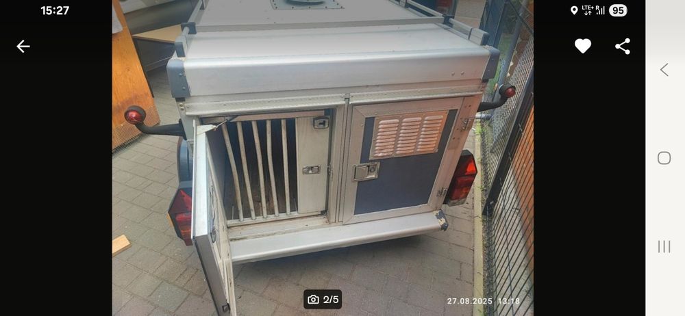 Przyczepka transportu 3 psów