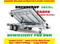 Brenderup TT5325ATB2700 KIPER + najazdy, podpory  trójstronny kiper, elektryczny