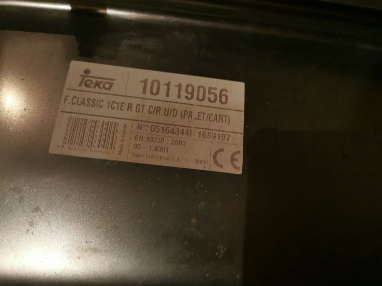 Сталева мийка Teka CLASSIC 1B 1D 10119056