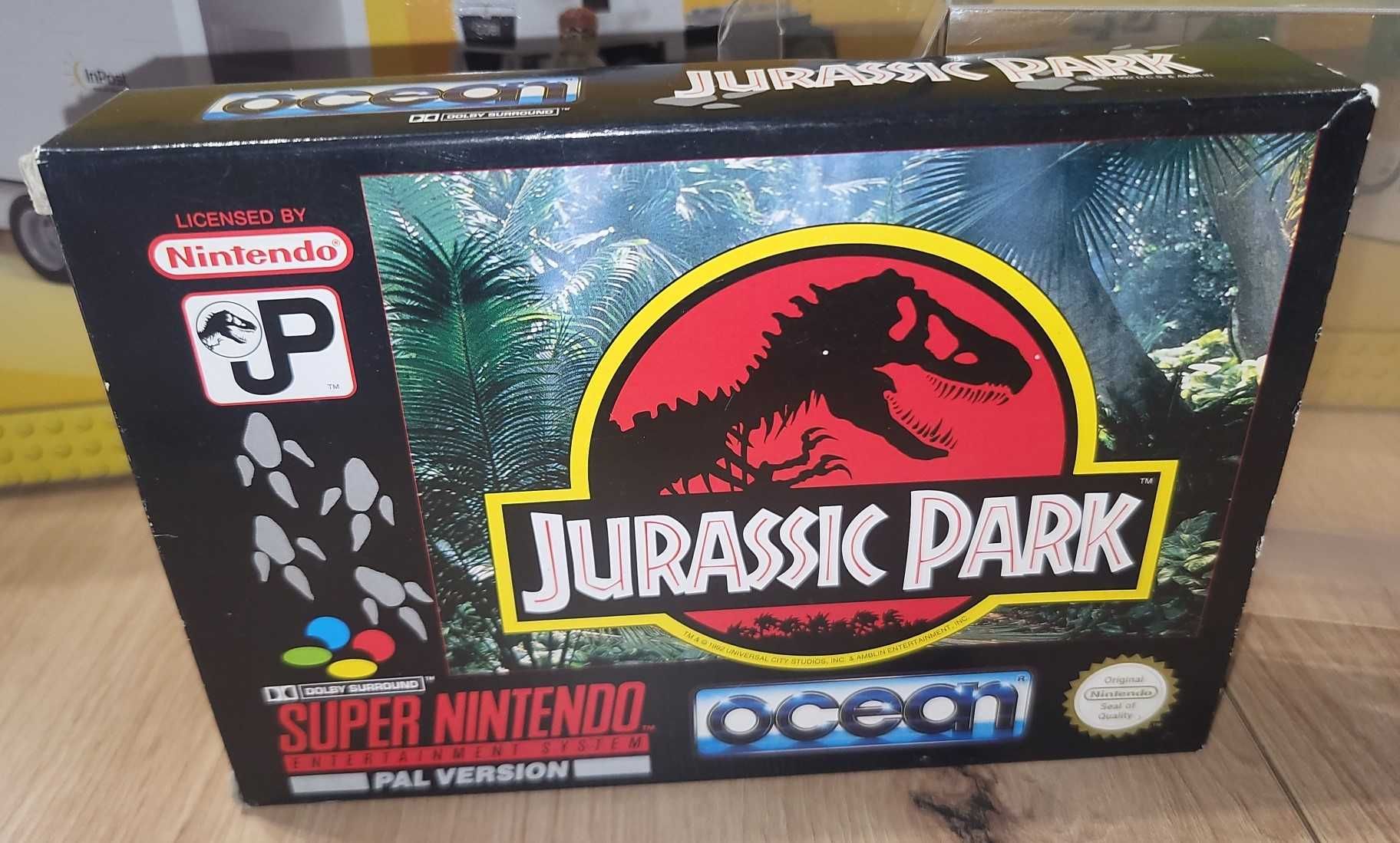 Gra Jurassic Park - NINTENDO SNES - BDB- stan CIB Komplet +Protektor