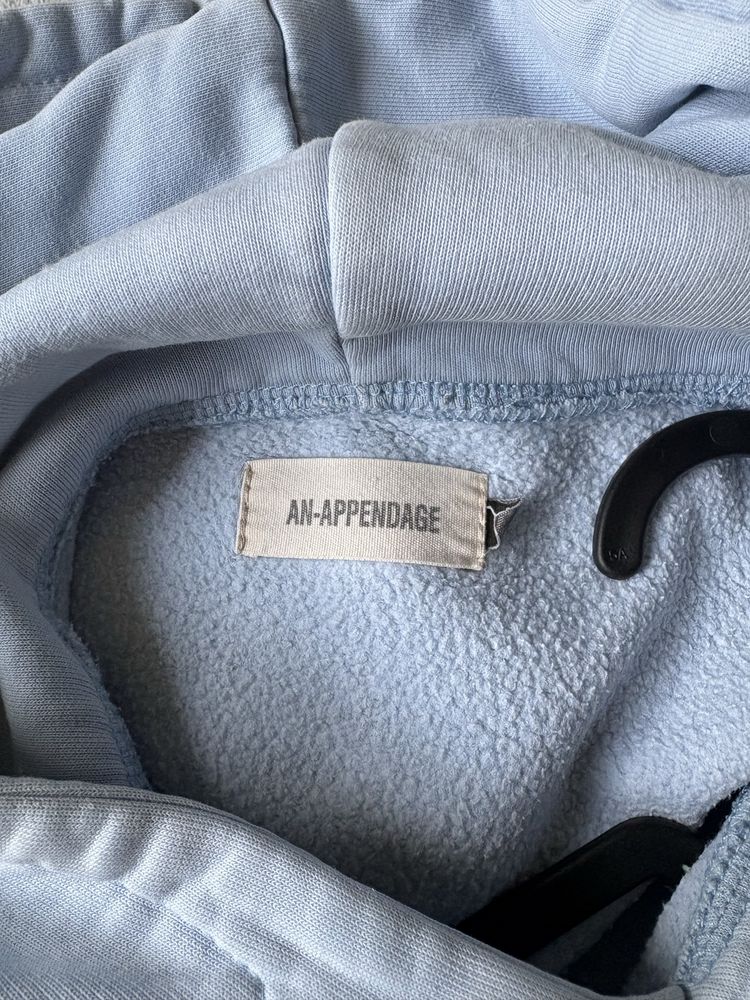 bluza appendage hoodie y2k niebieska błękitna