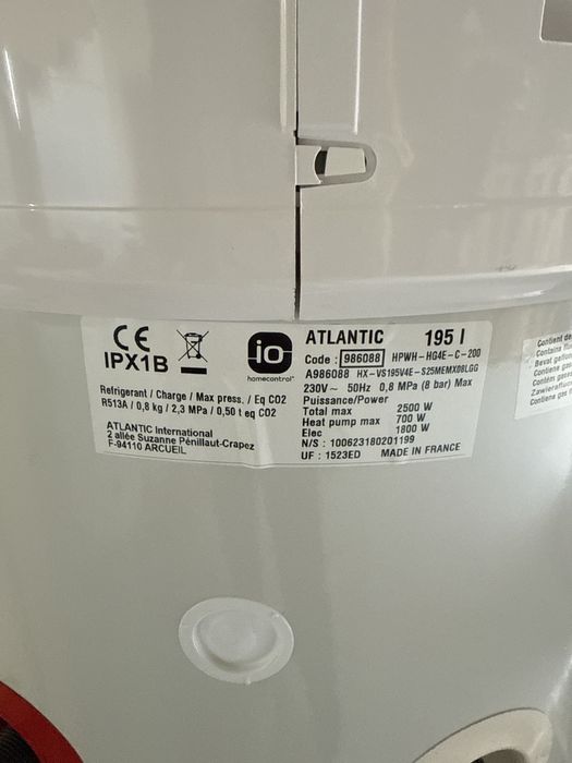 Atlantic Explorer AI Coil termodynamiczny ogrzewacz wody 200L