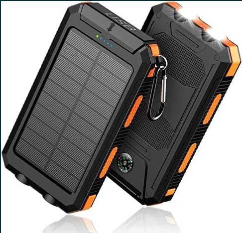 Power Bank 36800 mAh з сонячною панеллю