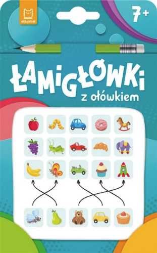 Łamigłówki z ołówkiem 7+ Książeczka turkusowa - praca zbiorowa