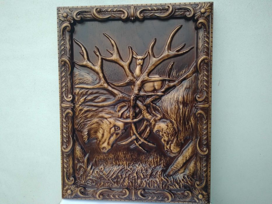 Пано різьба по дереву картина з дерева