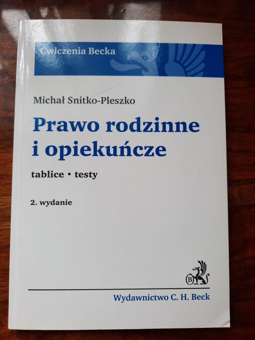 Prawo rodzinne i opiekuńcze. Tablice, testy.