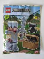 Lego Minecraft Knight with Chest and Anvil