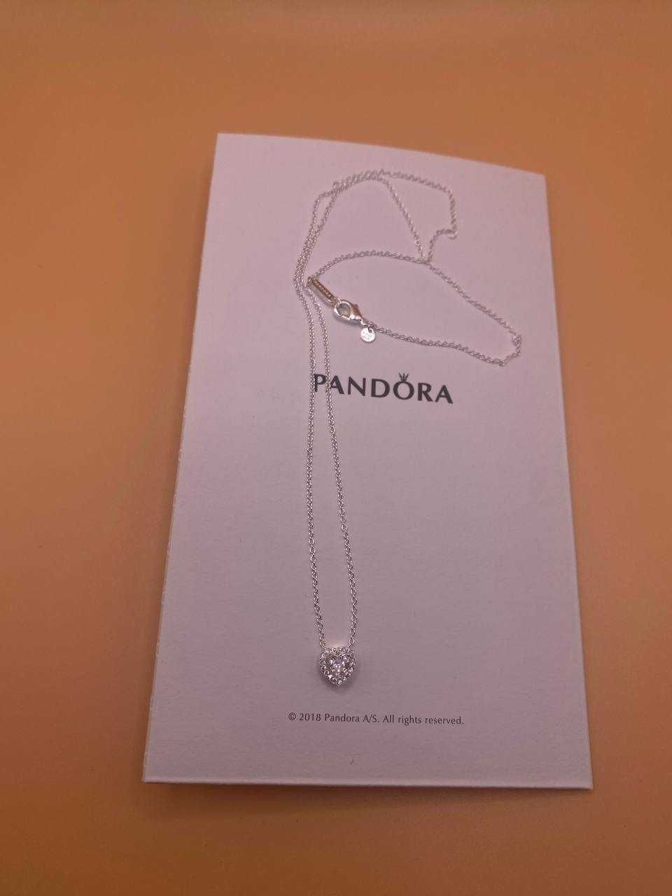 Pandora підвіска блискуче серце з ореолом