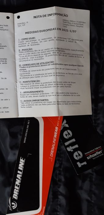 Casaco de mota em couro Drenaline