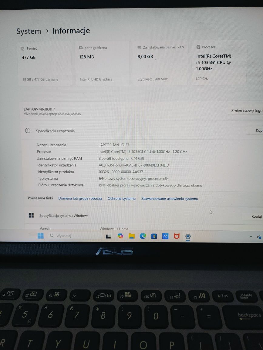 Sprzedam Laptop Asus