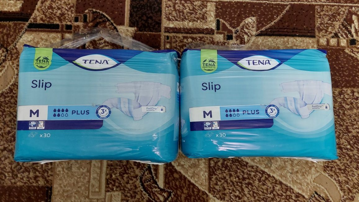 Засоби гігіени та догляду памперсы Тена + слип 6капель