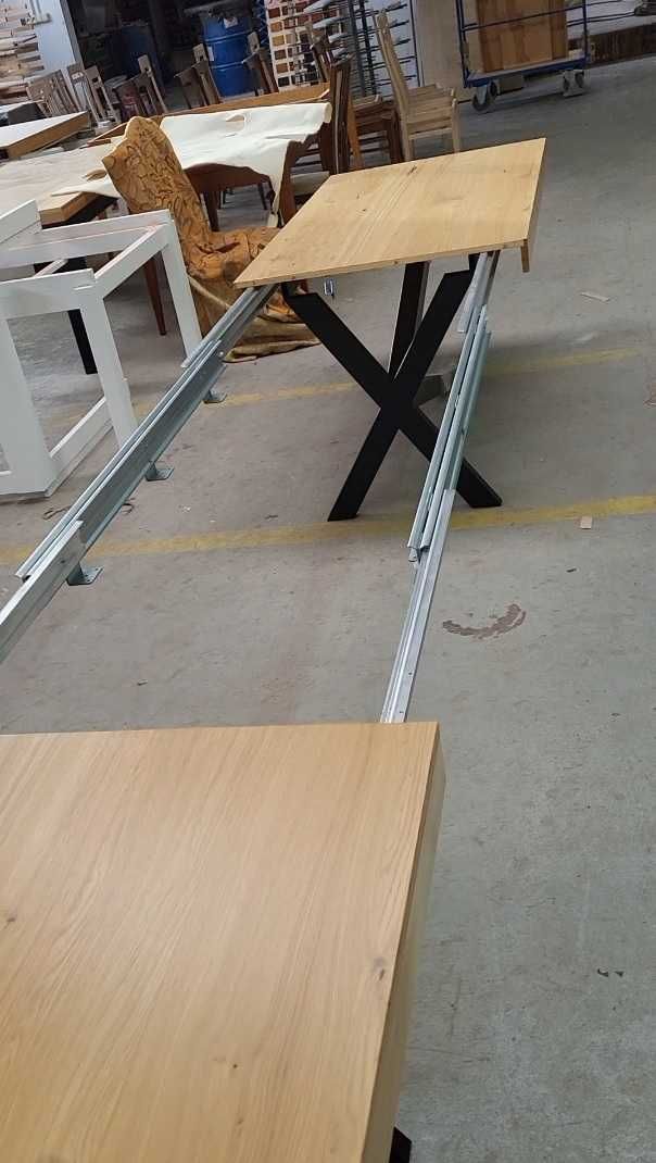 Stół LOFT / Industrialny długi rozkładany GWIAZDA v2 PAJĄK  300-500 cm