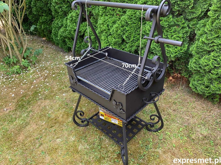 Nowy Grill ogrodowy KUTY solidny PIĘKNY GRIL OGRODOWY Palenisko wędzar