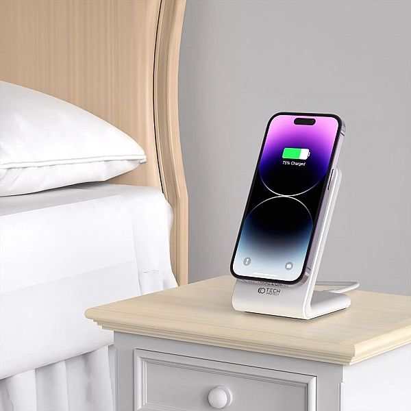 Tech-Protect Qi15W-A23 Magnetic Magsafe Wireless Charger White