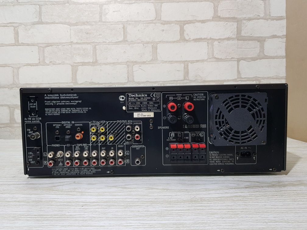 FM/AM  ресивер/підсилювач Technics SA-DX950 2x100Вт б/у з Німеччини+1