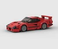 Auto autko samochód model z klocków na wzór LEGO Ferrari