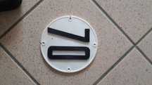 Placa antiga velocidade