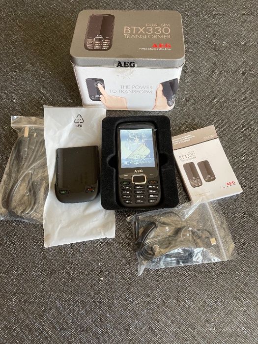 Telemóvel AEG Dual Sim modelo BTX330 Transformer, novo