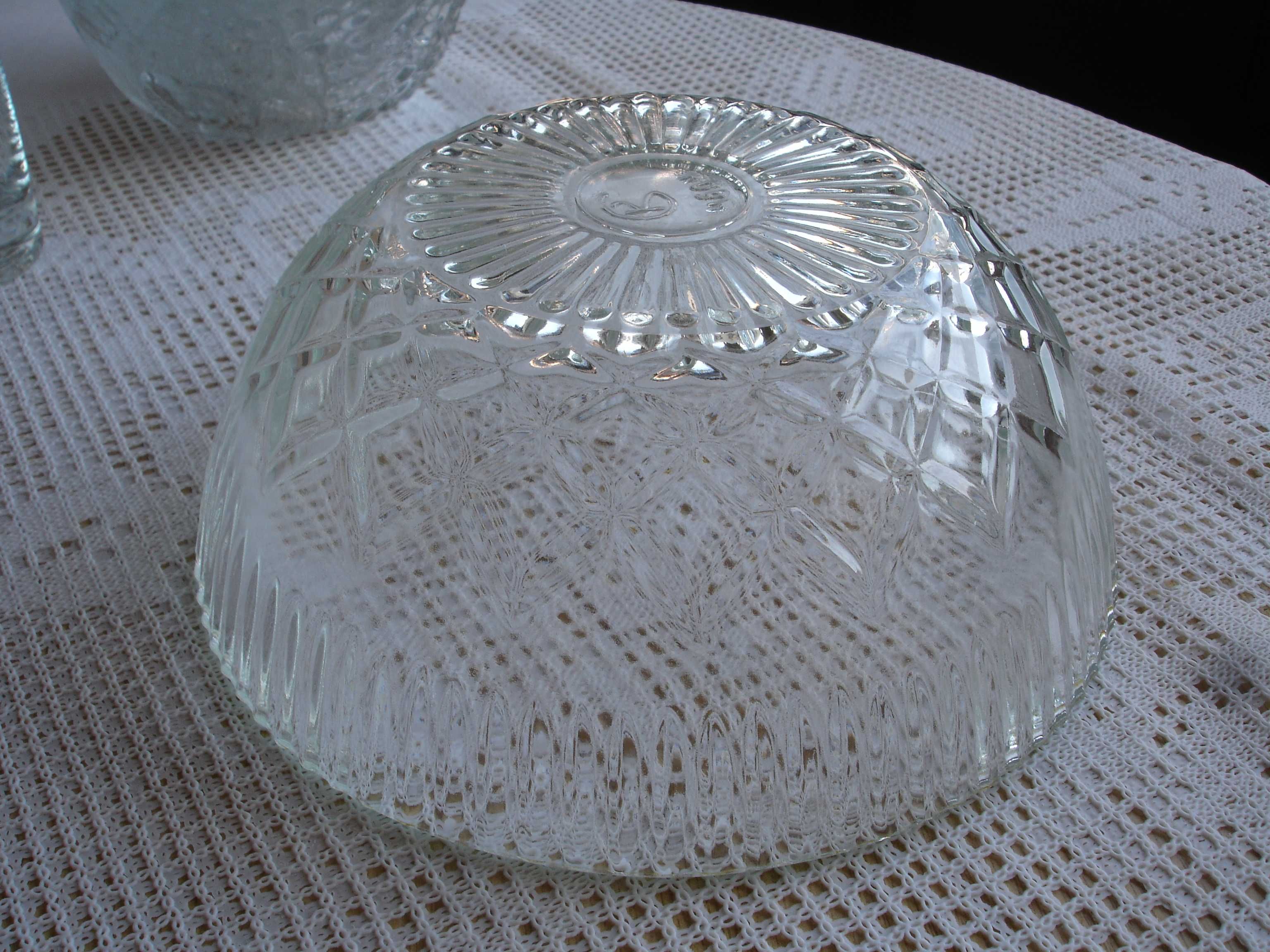 Салатник прессованное стекло СССР 1960 конфетница вазочка