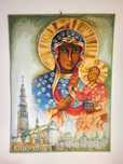 Kilim / gobelin / dywan wełniany Matka Boska Częstochowska