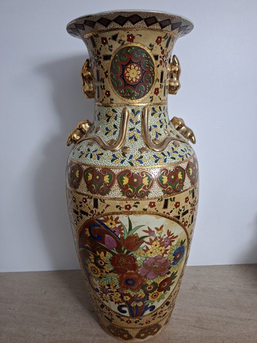 Vaso cerâmica Satsuma