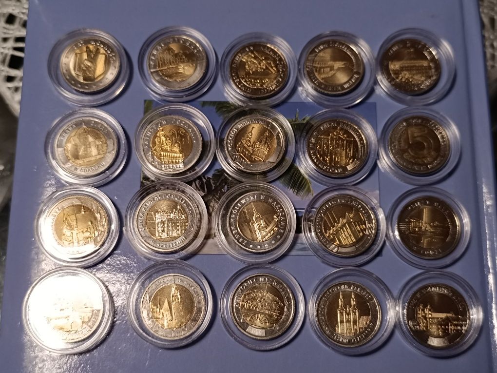 Zestaw monet 5 złotych - menniczne
