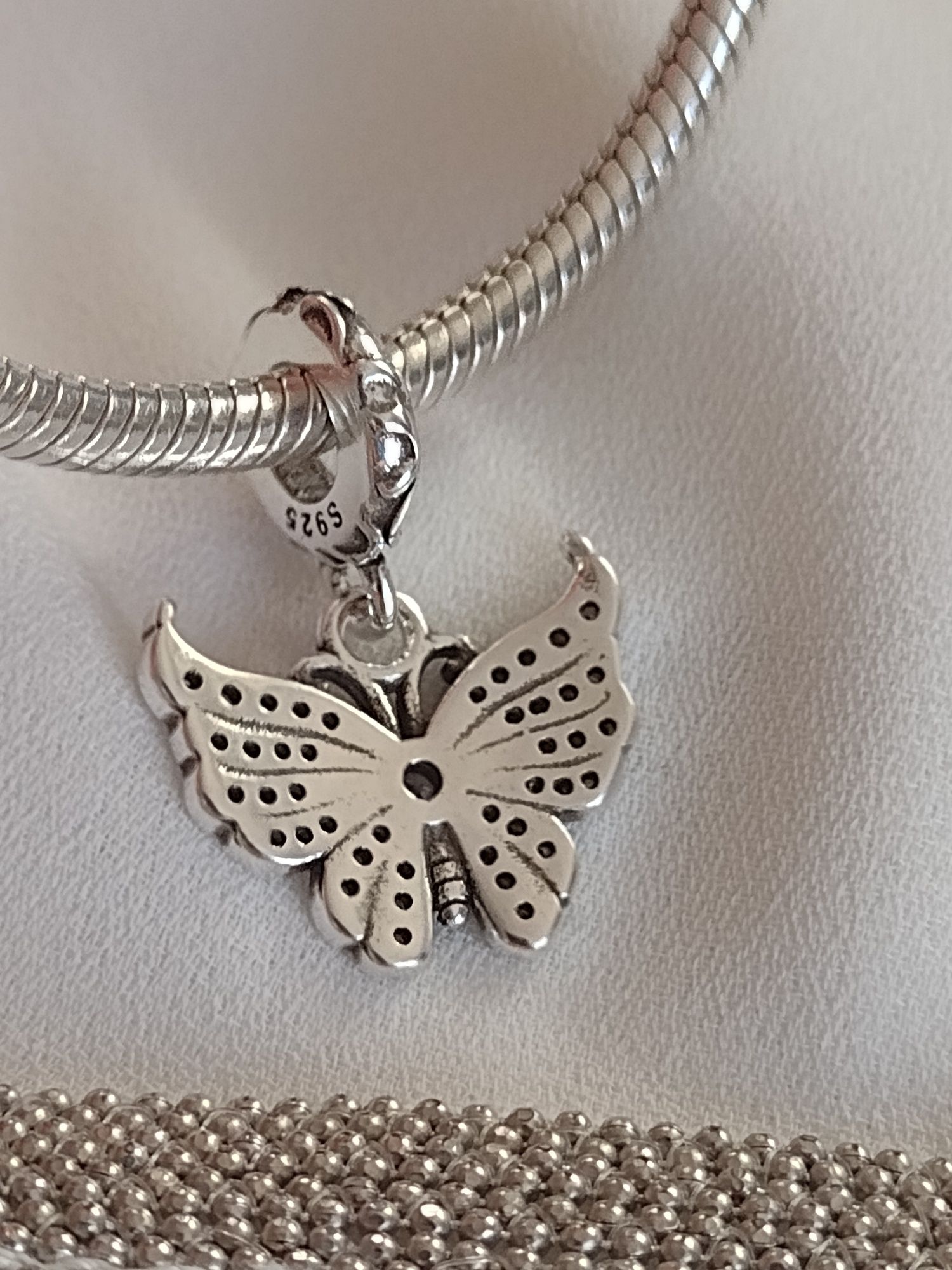Motyl charms srebro s925