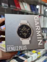 Смарт-годинник Garmin Venu 2 Plus Cream Gold S. Steel Bezel w. Ivory