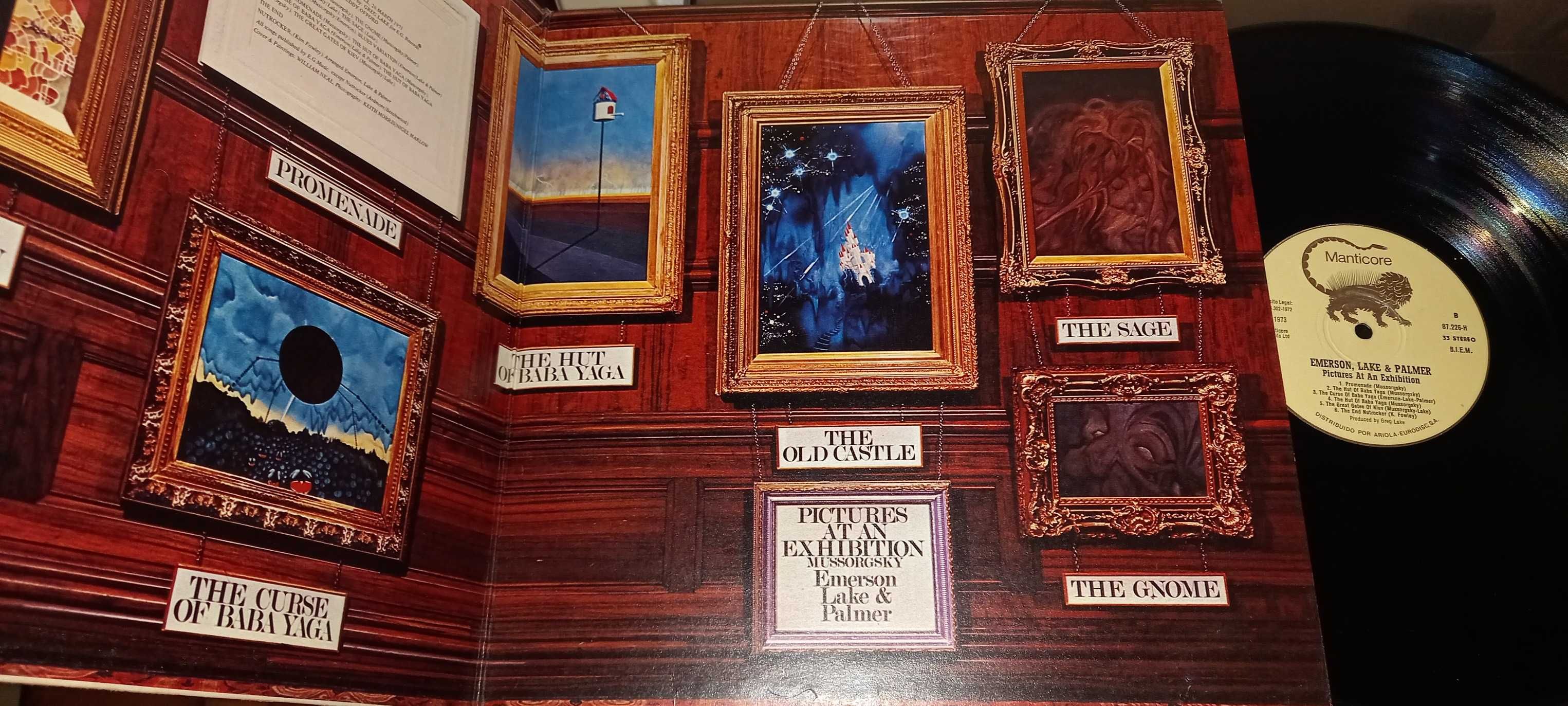 Emerson, Lake & Palmer - Pictures At An Exibition LP - 1973 - Gatefold