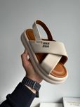 р36-41 Босоніжки Miu Miu beige