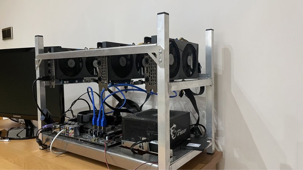 Koparka kryptowalut RTX3060ti 3 karty