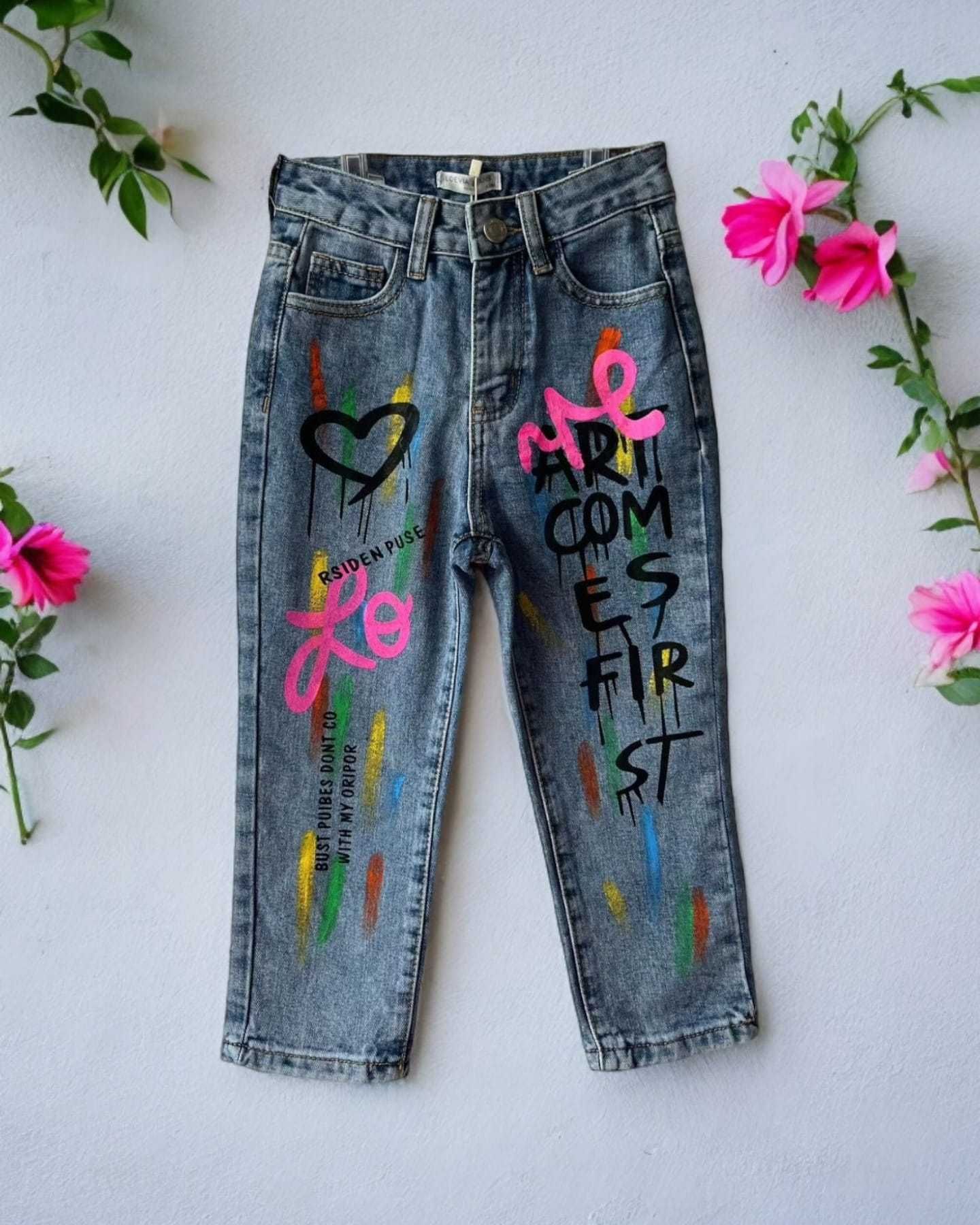 Spodnie jeansowe, jeansy dla dziewczynki 14 lat