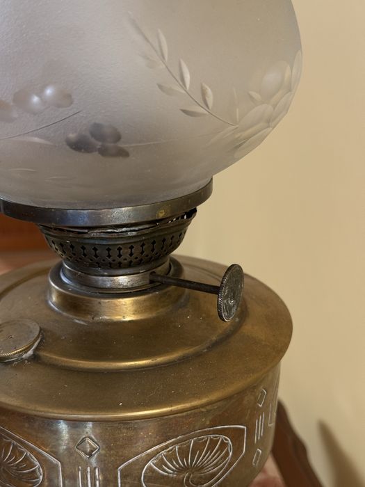 Lampa naftowa secesja antyk