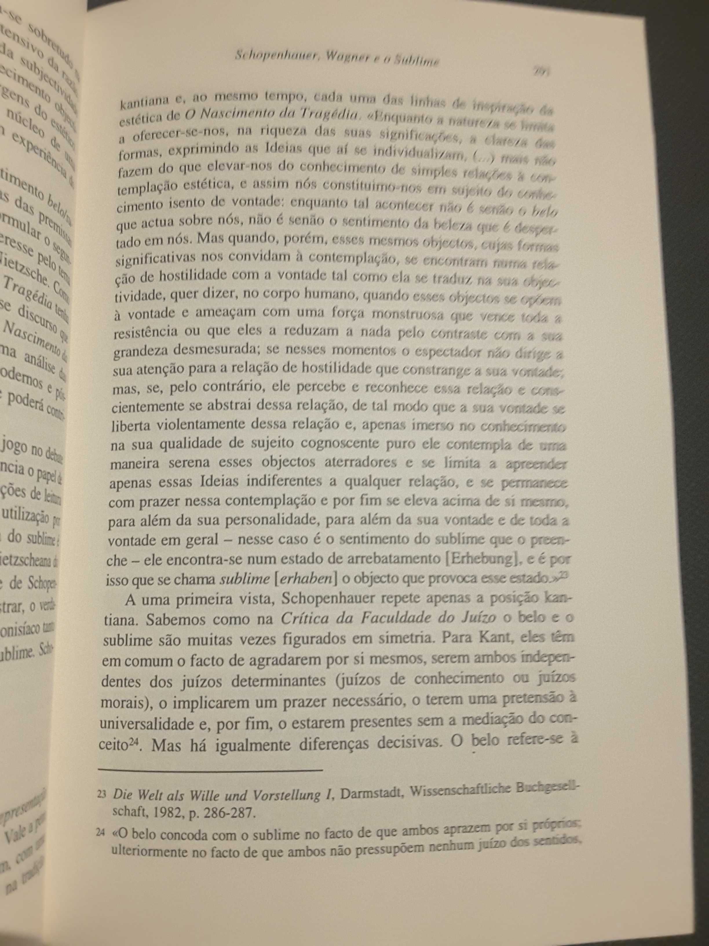 O Pensamento de Hegel/ Max Weber/ Schopenhauer, Wagner e o Sublime