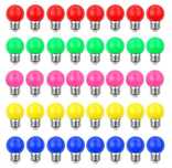 40x Zestaw Kolorowych Żarowek Led V-Too E27 3W Do Dekoracji