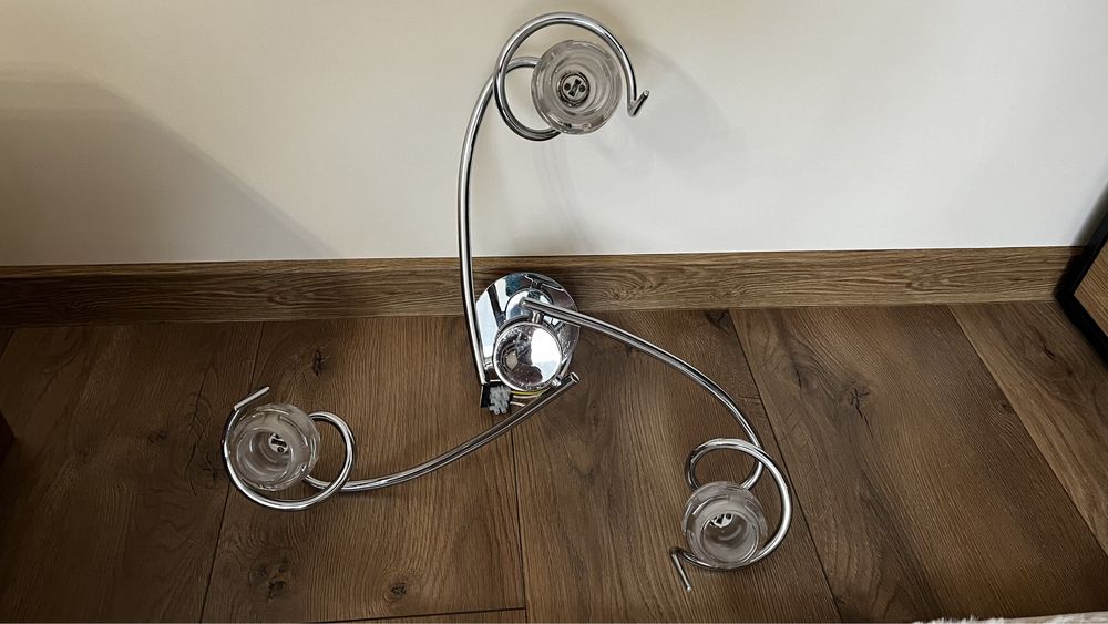 Lampa sufitowa Light Prestige 3 klosze, chromowana, żyrandol