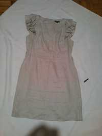 sukienka/ tunika LEN+jedwab+bawełna Warehouse roz. 14/40 WYMIARY!