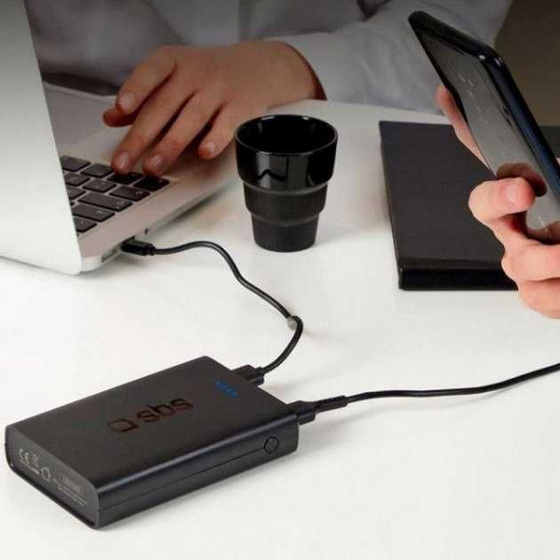 PowerBank SBS 20000mAh,Реальна ємність,Швидка зарядка 10W USB-A,Type-C