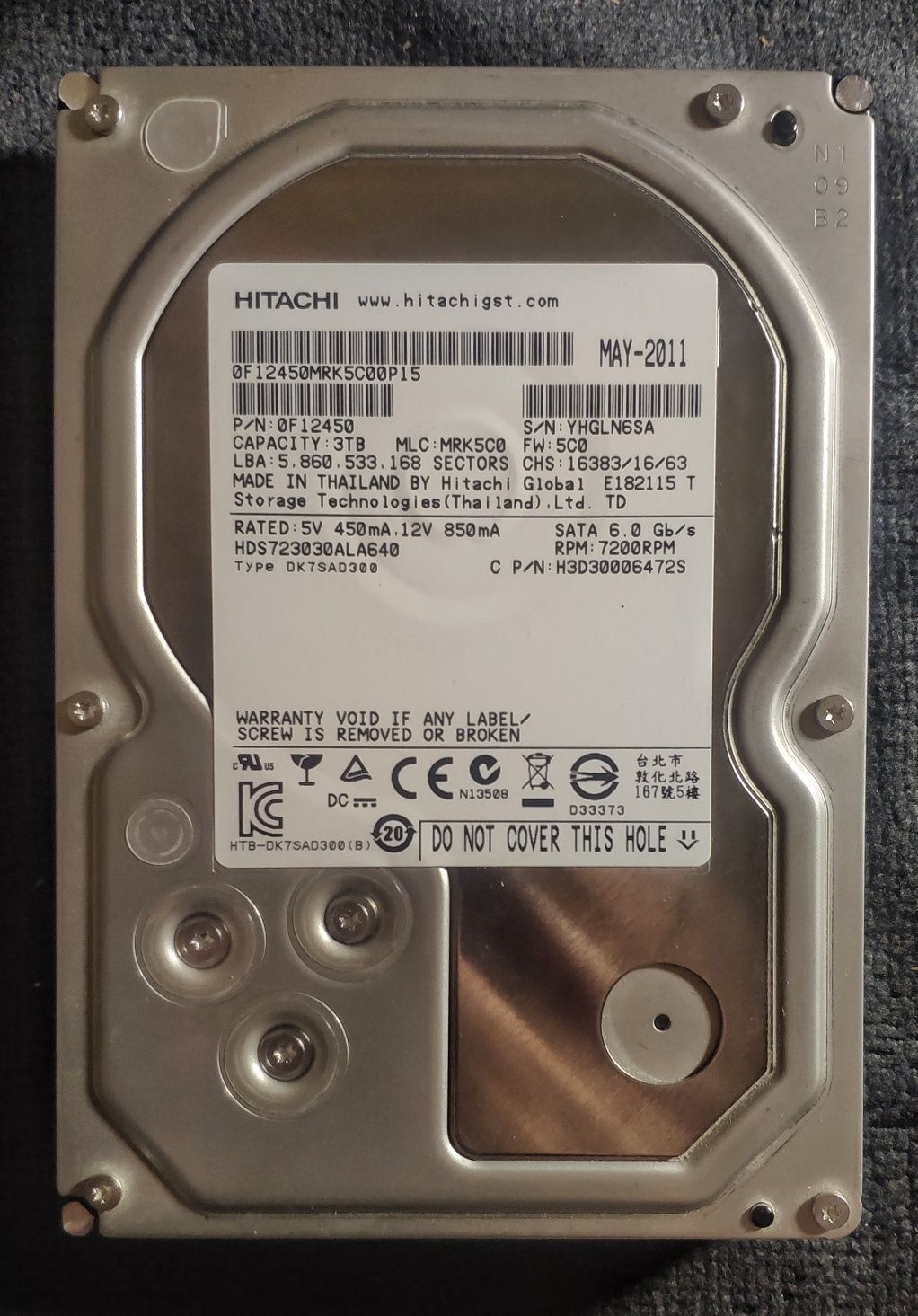 disco rígido 3TB 3,5"