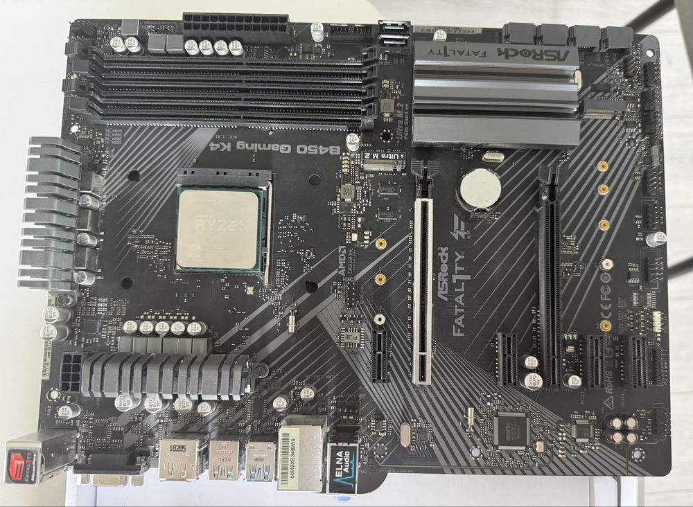 Płyta główna ASROCK B450 Gaming k4 z procesorem Ryzen 5 2600