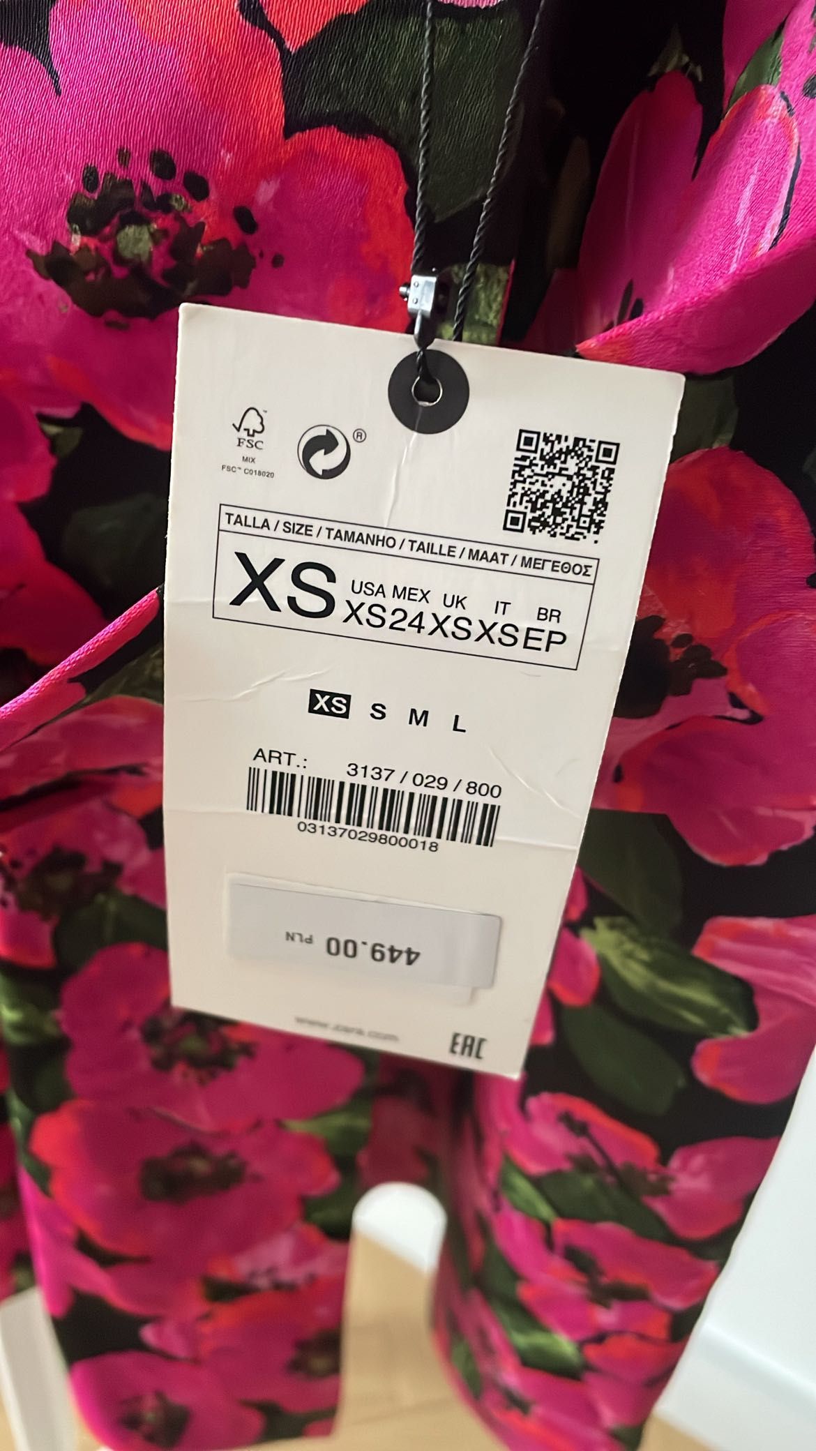 ZARA - NOWA XS, Sukienka o kroju marynarki